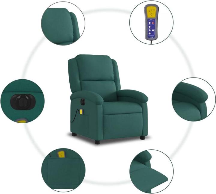 Image du produit VidaXL Fauteuil de massage électrique Tissu