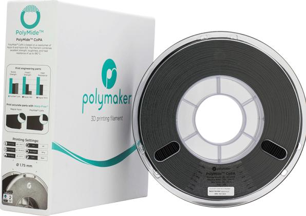 Image du produit Polymaker 70808 Filament PA (polyamide) 1 (Nylon, 1.75 mm, 750 g, Noir)