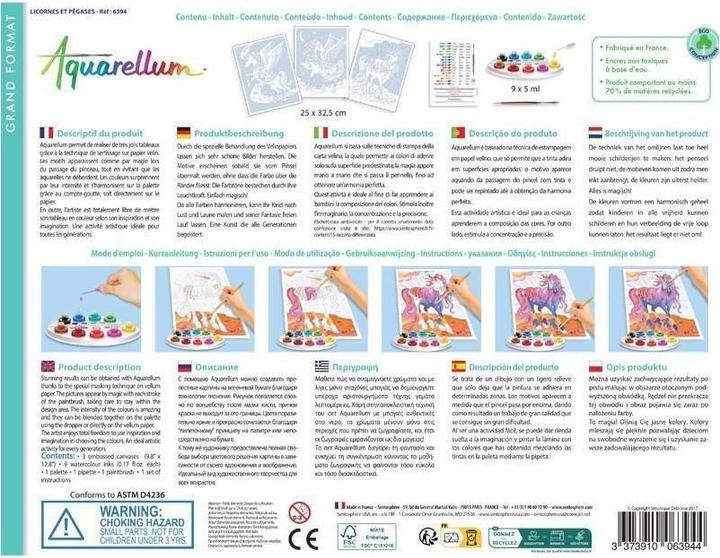 Image du produit Sentosphere Aquarellum- Licornes Et Pegases