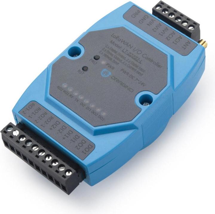 Actual product image Dragino Controller - LoRa - LoRaWAN I/O Controller - LT-22222-L-EU868 (Analogue actuator)