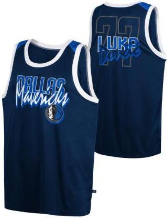 Outerstuff Shooter Tank col rond, Dallas Mavericks Luka Dončič SR Maillot de basket-ball (XX (XXL)