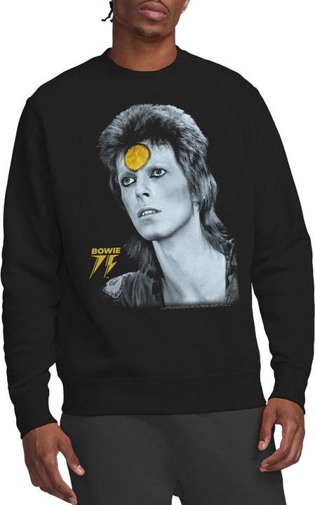 Actual product image David Bowie Unisex Adult Golden Bowie Sweatshirt (XL)