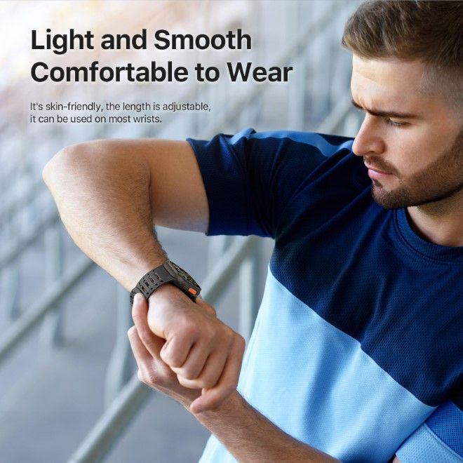 Immagine prodotto Dux Ducis CS Armband (49 mm, 45 mm, 46 mm, 44 mm, 42 mm, Magneti, Silicone, Alluminio, Apple Watch Serie 5, Apple Watch Serie 4, Apple Watch Series 3, Apple Watch Ultra 2, Apple Watch SE (2022/2023), Apple Watch Serie 6, Apple Watch Ultra, Apple Watch Series 10, Apple Watch SE, Apple Watch Series 8, Apple Watch Series 7)