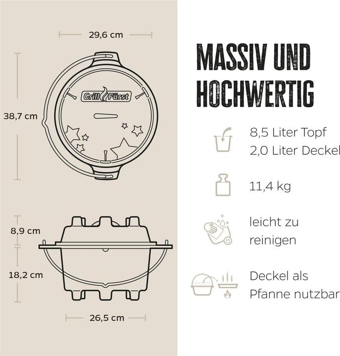 Image du produit Grillfürst Dutch Oven BBQ Edition DO9