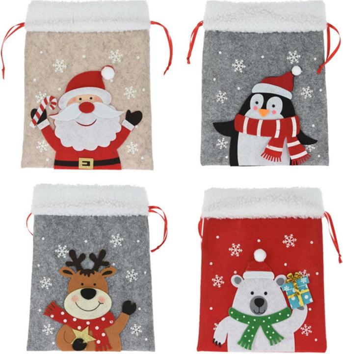 Image du produit Koopman Sac en feutre Personnage de Noël (Pochette cadeau, 1 x)
