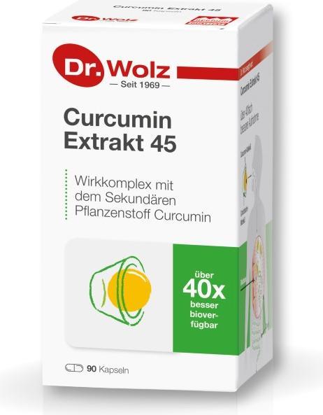Produktbild Dr. Wolz Curcumin Extrakt 45 Kapsel (90 Stück, Kapseln, 162 g)