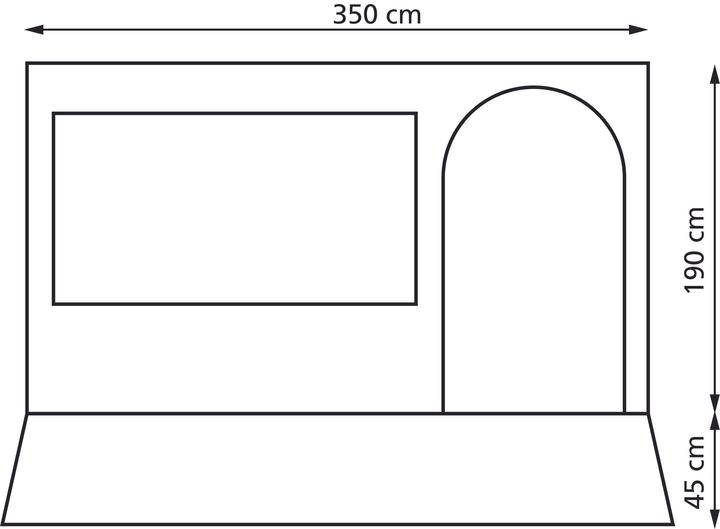 Actual product image Eurotrail Narvik 350 - awning tent for Fiamma/Omnistore (8.80 kg)