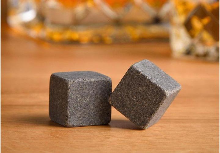 Actual product image G. Wurm Whiskey stone set, ice cube made of soapstone 2x2x (3 dl, 6 x, Whisky glass)