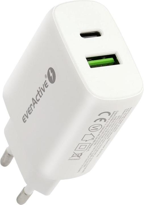 Everactive SC-370Q Caricatore di rete con USB QC3.0 e USB-C PD PPS 25W (26 W)