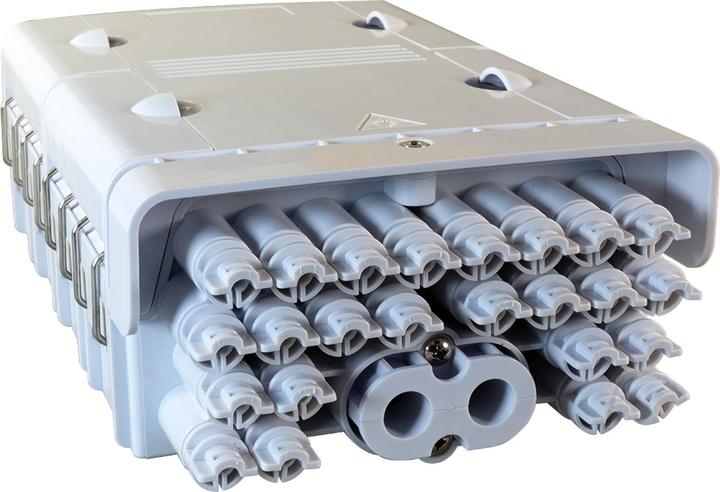Image du produit EFB Elektronik Boîtier de raccordement FTTH IP65 pour 48 fibres, 24 raccords et logement de surlongueur de fibre (Câbles de réseau)