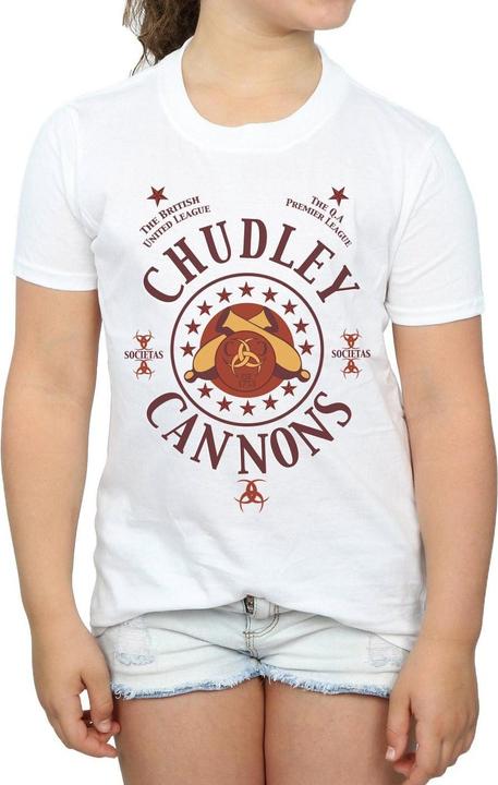 Actual product image Girls Chudley Cannons Logo Cotton T-Shirt (140, 146)