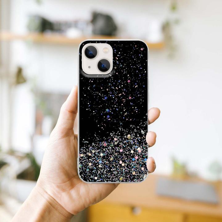 Image du produit Cadorabo Couverture TPU paillettes scintillantes (Apple iPhone 13 mini)