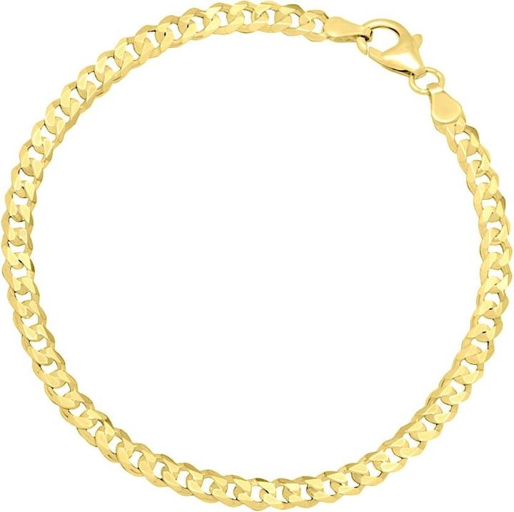 Produktbild Candy Panzer-Armband Hemera 3.3 mm, 925 Sterling Silber, vergoldet (17 cm, 925 Sterling Silber, 18k vergoldet, 925er Sterlingsilber)