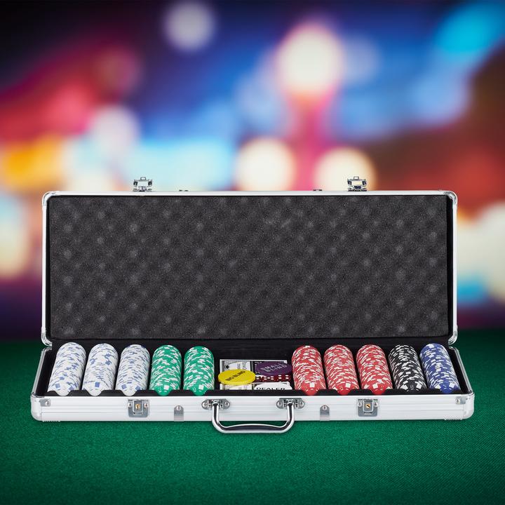 Image du produit Relaxdays Coffret poker (Multilingue)