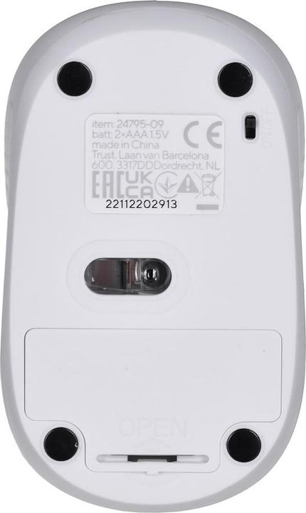 Actual product image Trust Primo Wireless Mouse Matt White (Wireless)