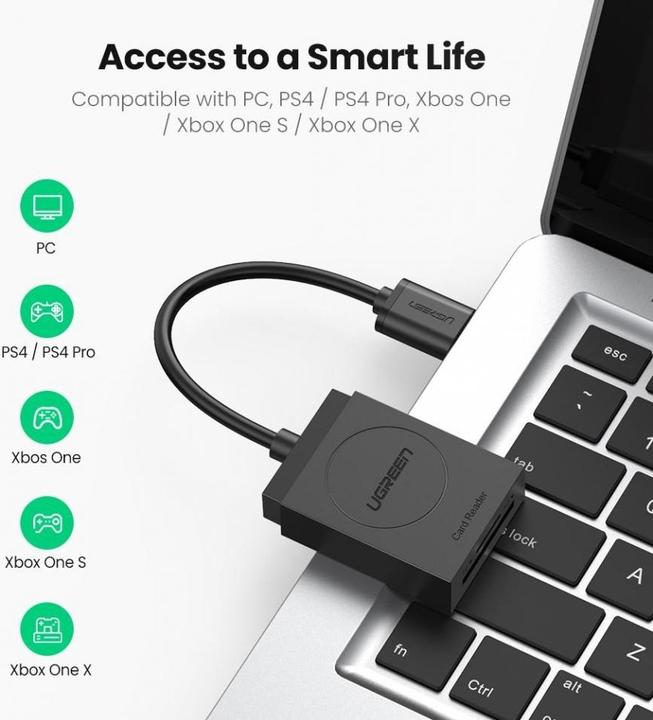 Produktbild Ugreen 2 in 1 Kartenleser (USB 3.0)