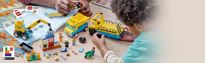 Actual product image LEGO Construction vehicles and crane with wrecking ball (60391, LEGO City)