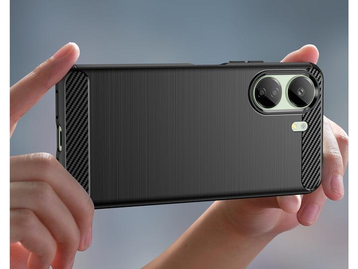 Produktbild Screenguard Xiaomi Redmi 13C Hülle Carbon Brushed Soft TPU (Xiaomi Redmi 13C)