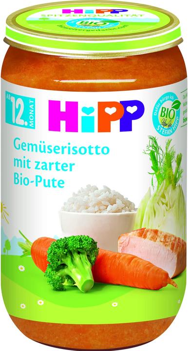 Immagine prodotto Hipp Risotto alle verdure con tacchino biologico (250 g)