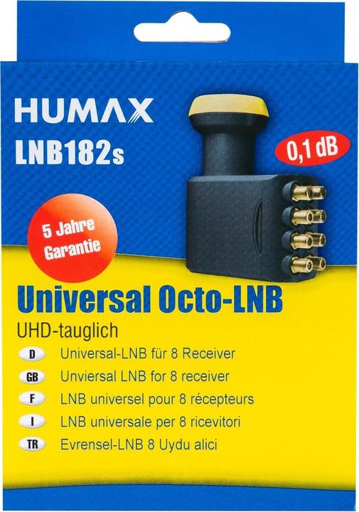 Produktbild Humax LNB 182s - F - 4 cm - 60 mm - 135 mm - 115 mm - 470 g (Octo LNB, 40mm)