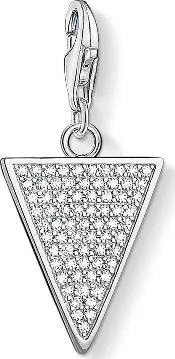 Actual product image Thomas Sabo Charm Pendant Triangle Black (Silver)