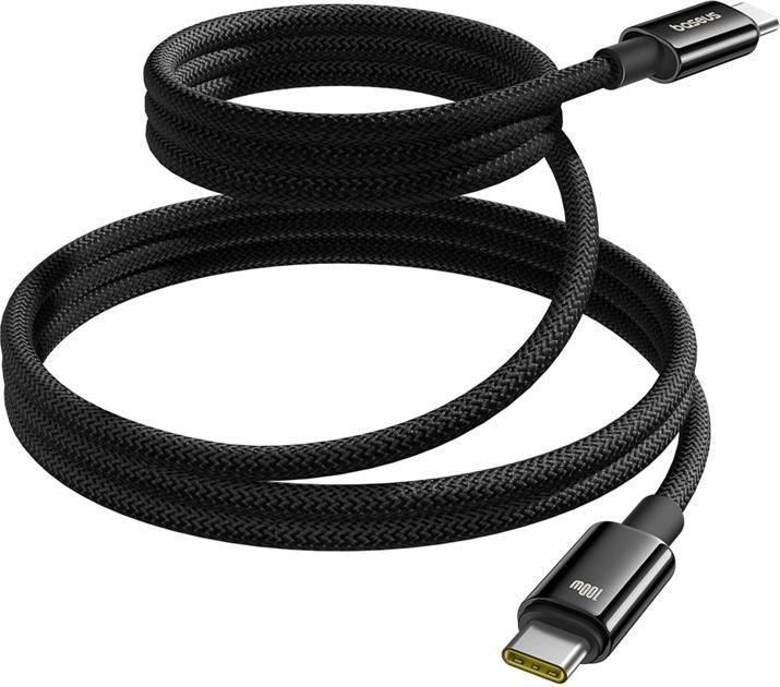 Produktbild Baseus Tungsten Gold magnetic USB-C / USB-C cable 100W 1m - black (1 m, USB 2.0)