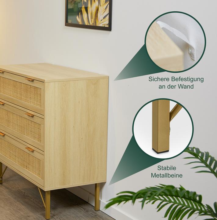 Actual product image Relaxdays Kommode (80 x 42 x 80 cm)