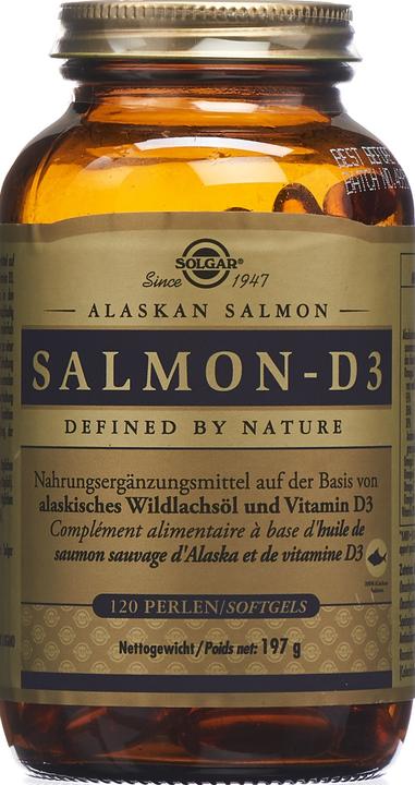 Actual product image Solgar Salmon-D3 Beads (120 Piece, Capsules, 465 g)