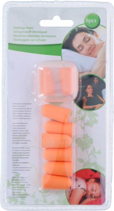 Actual product image Earplugs foam 8pcs+plastic (8 x)