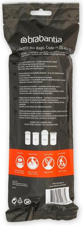 Actual product image Brabantia PerfectFit size H, 50l (10 x, 60 l)