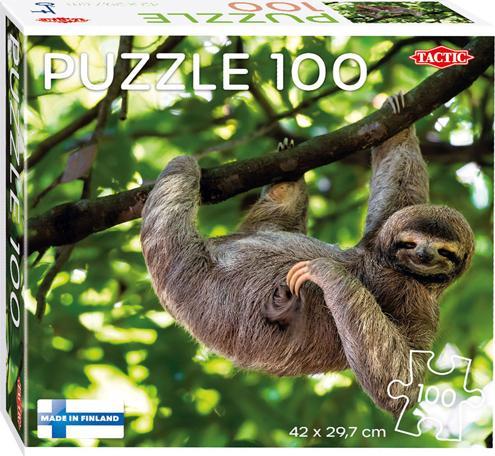 Image du produit Tactic Puzzle Paresseux suspendu à un arbre, 100 pièces. (100 pièces)