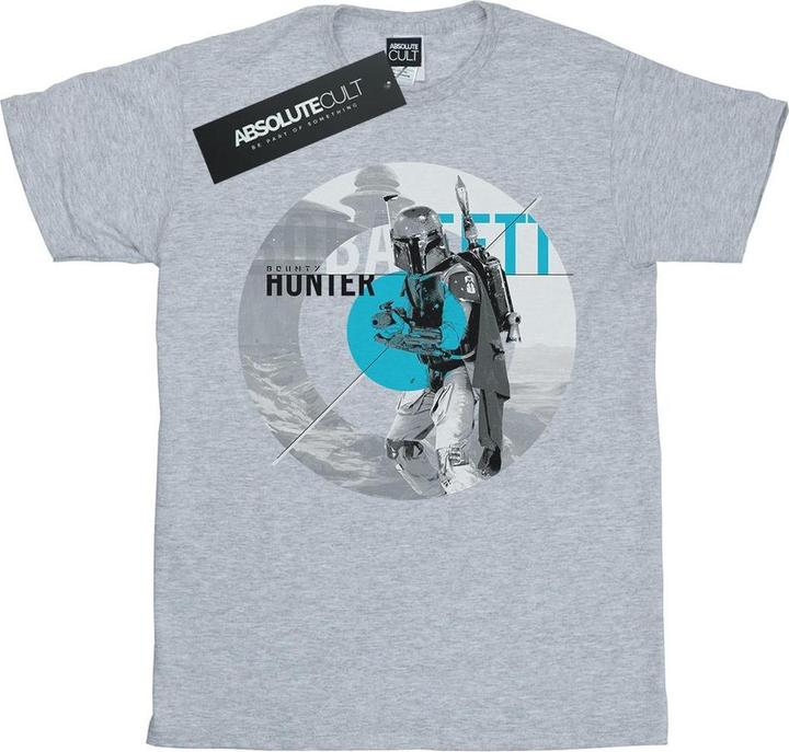 Actual product image Star Wars Mens Boba Fett Bounty Hunter Circle T-Shirt (M)