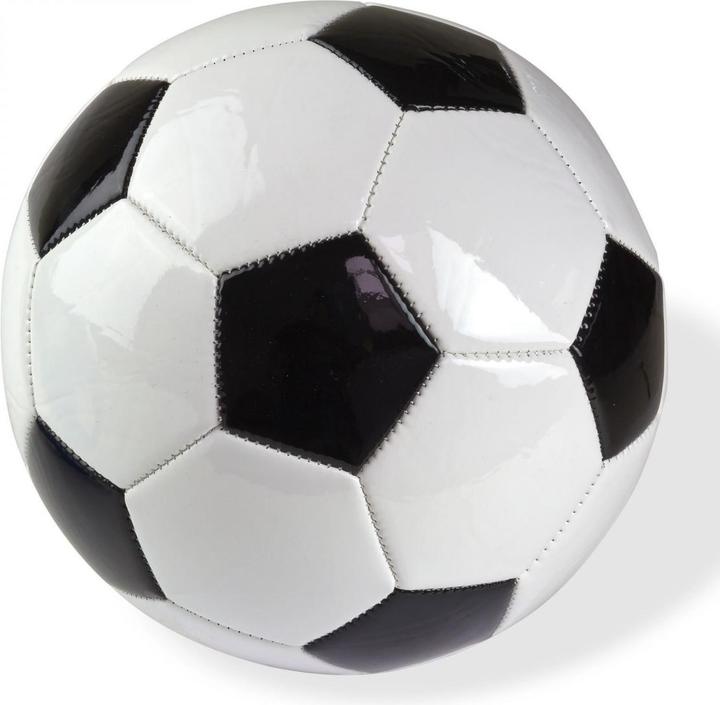 Produktbild Dema Kinder Fussball Star Ball Masse Ø 21 cm Standardgrösse 5 Kunstleder schwarz weiss