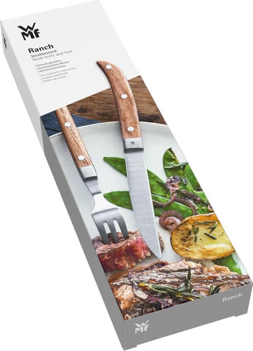 Image du produit WMF Set de couverts à steak 2 pièces RANCH gris acier (2 pièce(s), Set de couverts)