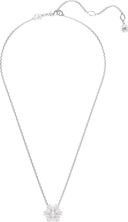 Produktbild Swarovski Idyllia Halskette Verschiedene Schliffe Schneeflocke Weiss (Swarovski Metall, 45 - 48 cm)