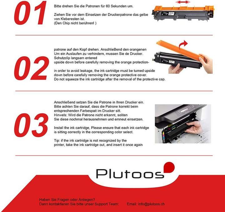 Produktbild Plutoos Brother TN-241BK/245BK Toner XXL kompatibel, Black