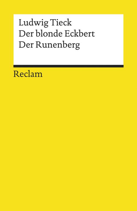 Produktbild Der blonde Eckbert Der Runenberg (Deutsch, Ludwig Tieck, 1986)