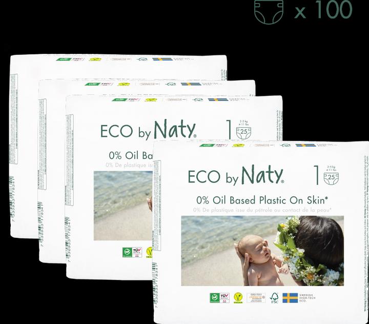 Immagine prodotto Naty Pannolino biologico (Dimensione 1, Box mezzo mese, 100 Pezzo/i)