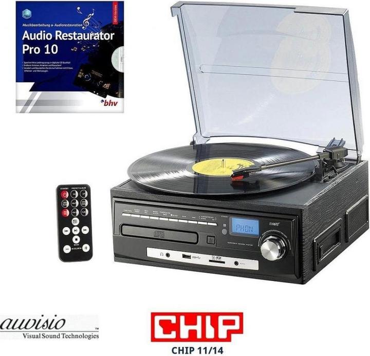 Produktbild Auvisio Kompakt-Stereoanlage mit MP3-Encoder (Manuell)