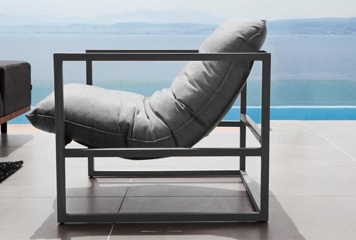 Actual product image Divano Coral armchair lead chine