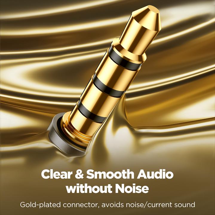 Produktbild Joyroom Stereo-Audiokabel AUX 3,5 mm Miniklinke (männlich) – Miniklinke (weiblich) 1,2 m schwarz (SY (1.20 m, Verlängerung)