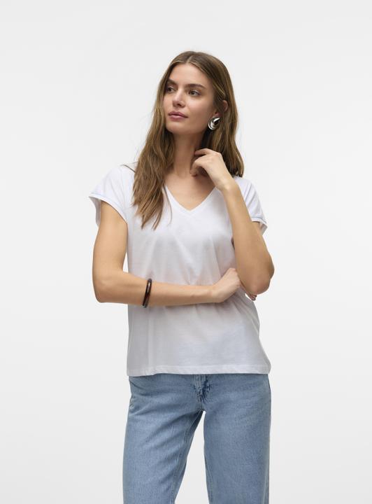 Image du produit Vero Moda Vmluna Ss V-Neck Tee Jrs Noos (M)