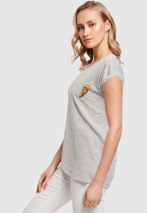 Produktbild Merchcode Ladies Pizza Comic Extended Shoulder Tee - 116357 (L)