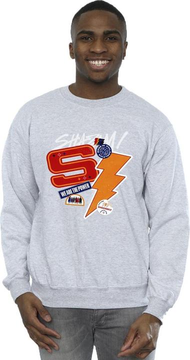Actual product image Mens Shazam Fury Of The Gods Sticker Spam Sweatshirt (XL)