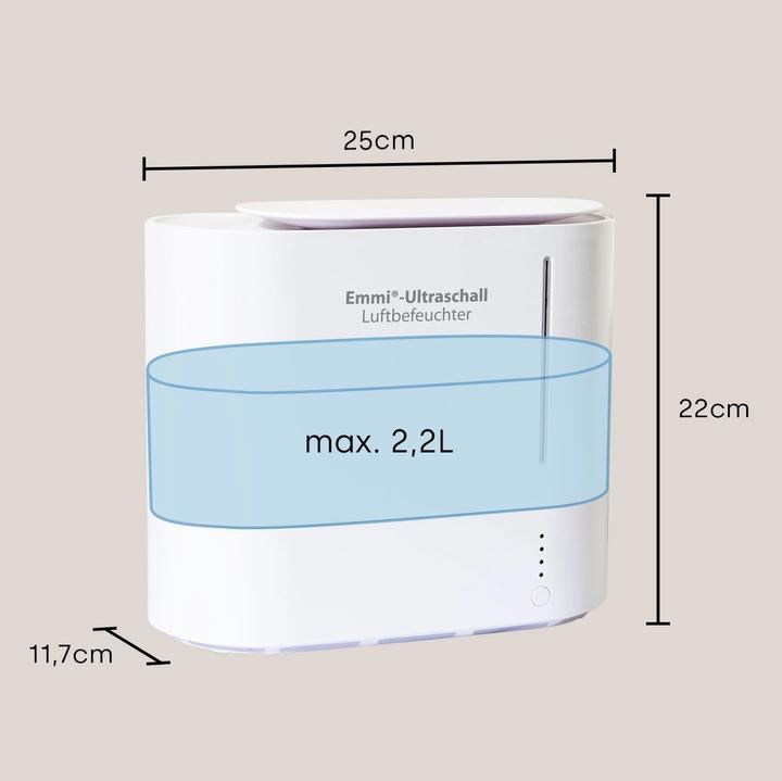 Produktbild Emmi-dent Ultraschall Luftbefeuchter oval (50 m²)
