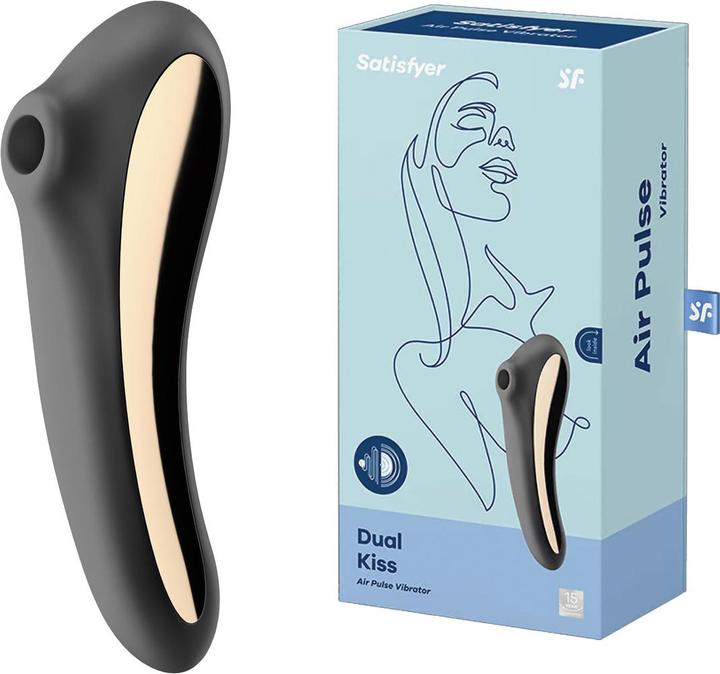 Actual product image Satisfyer Dual Kiss Air Pulse Vibrator