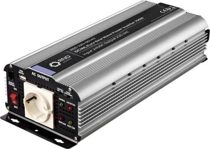 Immagine prodotto RND Inverter sinusoidale, DC / AC 24V 700W Presa di corrente di tipo F (CEE 7/3) con contatto di terra