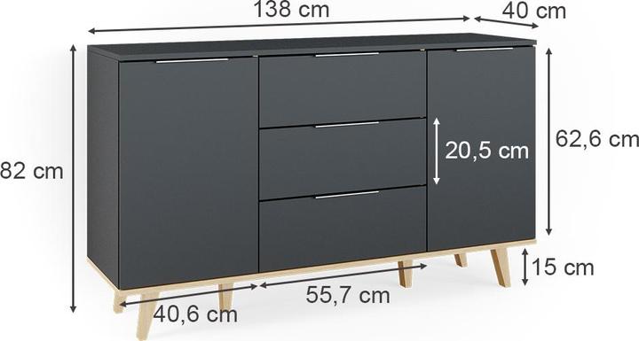 Actual product image Vicco Nautica (138 x 40 x 82 cm)