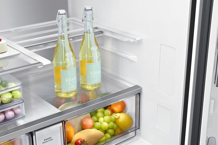 Image du produit Samsung RF65DG9H0ESREF, French Door (acier inoxydable, Family Hub, Cool Select+, Beverage Center) (636 l)