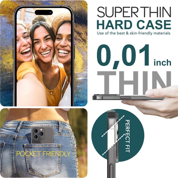 Image du produit Nalia Étui rigide mat extrêmement fin de 0,3 mm d'épaisseur (Apple iPhone 15 Pro)